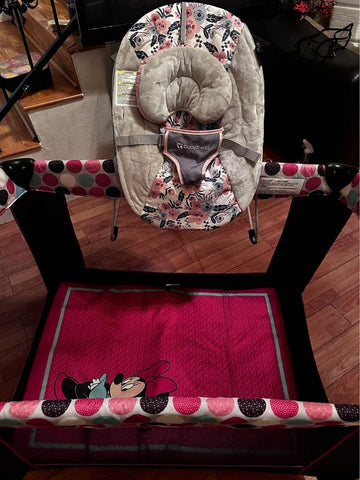 Newborn Infant Playpen and Bouncer