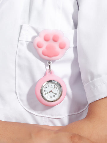 Cat Paw Nurse Brooch Watch