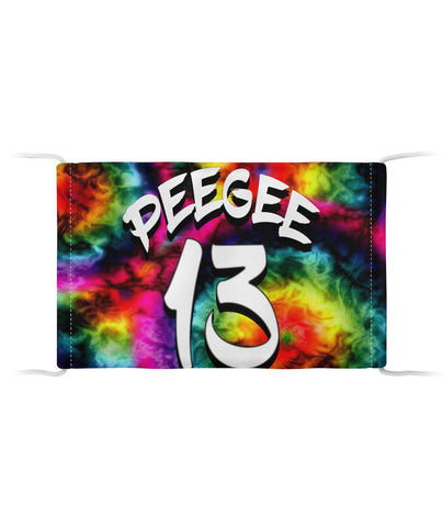 PeeGee13 Tie-Dye Glow Face Mask Cloth Face Mask