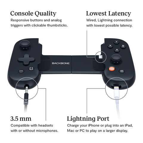 Kids Backbone One Mobile Gaming Controller For iPhone