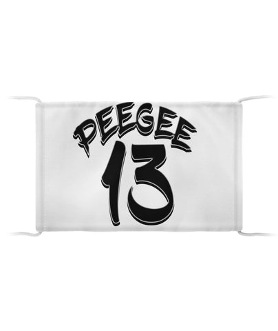 PeeGee13 Black Logo Face Mask Cloth Face Mask