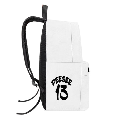 PeeGee13 White Backpack