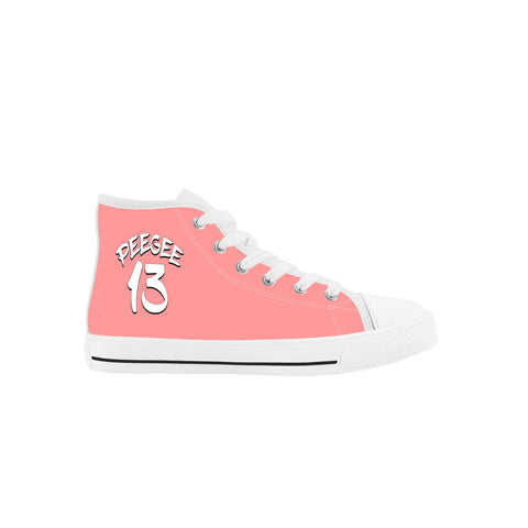 Peegee13 High Top Chuck Style Pink Shoes