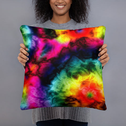 PeeGee13 Tie-Dye Glow Pillow