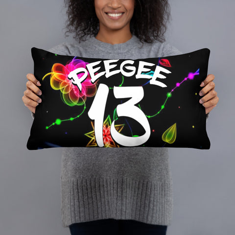 PeeGee13 Glow Flower Pillow