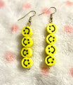 Yellow Smiley Face Earrings