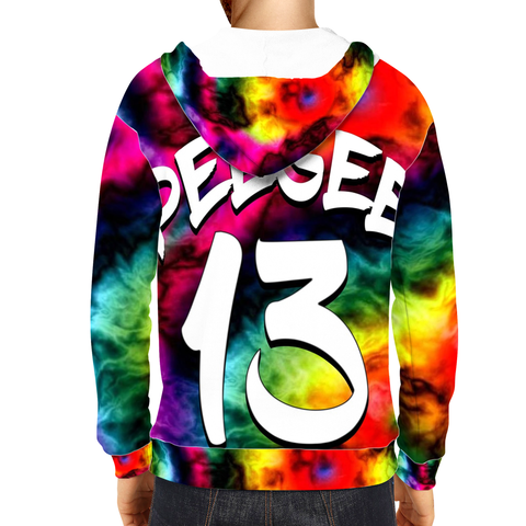 PeeGee13 Tie-Dye Glow Hoodie
