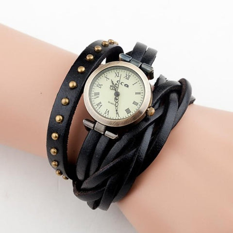 Leather Color Wrap Bracelet
